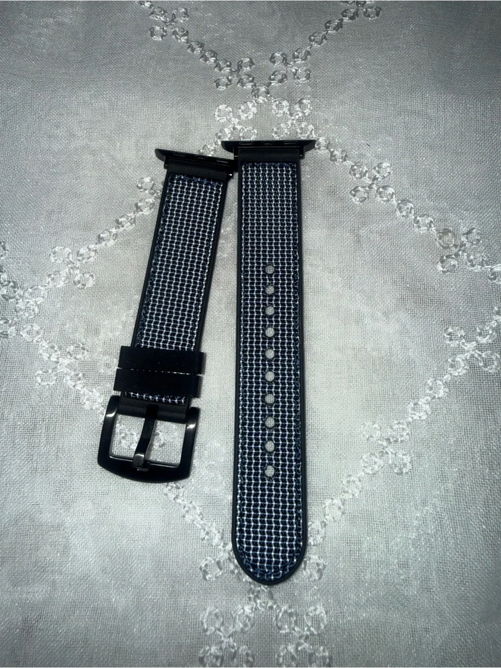Men's Navy Blue Woven Watch Strap - Unbranded